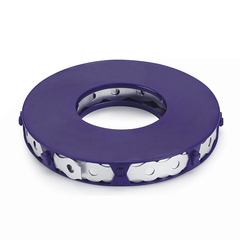 Fita perfurada redonda 12x0,8mm / 10 metros Zincada INDEX