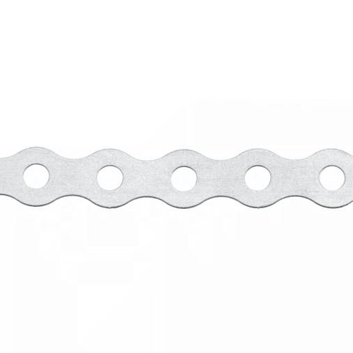 Fita perfurada redonda 12x0,8mm / 10 metros Zincada INDEX 2