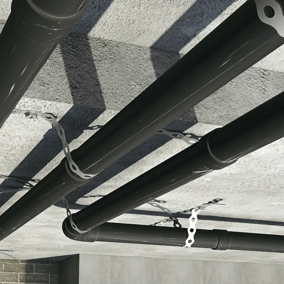 Fita perfurada redonda 12x0,8mm / 10 metros Zincada INDEX 3