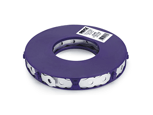 Fita perfurada redonda 17x0,8mm / 10 metros Zincada INDEX