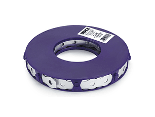 Fita perfurada redonda 17x0,8mm / 10 metros Zincada INDEX