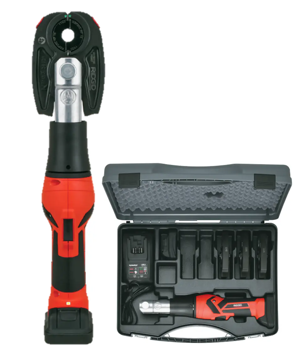 Maquina de Cravar Tubo Pex/Multicamada 10,8V RP 115 + Matriz U16-20-25-32 RIDGID 1