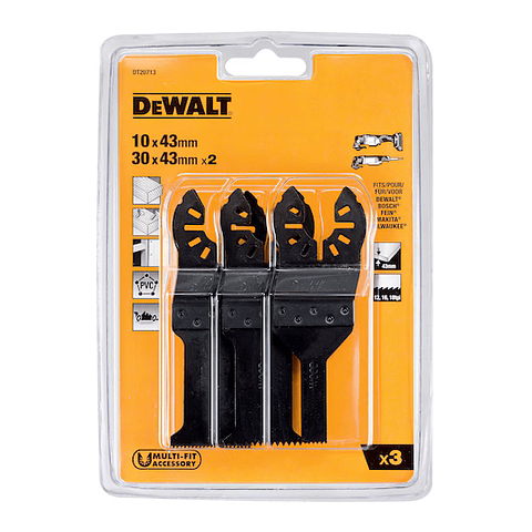 Set de 3 Lâminas de Serra para Multi-Ferramenta DT20713 DEWALT