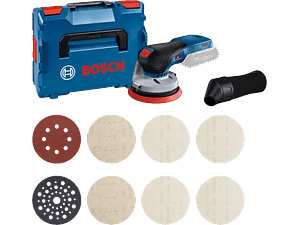 Lixadora excentrica GEX 18V-125 com SET LIXAS + Mala L-BOXX BOSCH