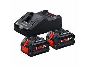 Conjunto 2 baterias ProCORE18Vplus 8.0Ah + carregador GAL 18V-160 BOSCH