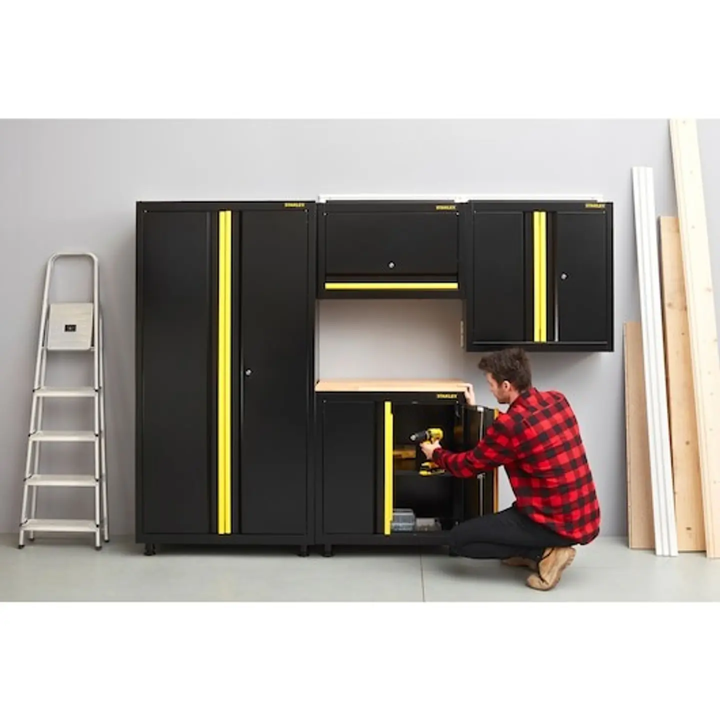 Armário metálico alto com 2 portas STST97957-1 STANLEY 3