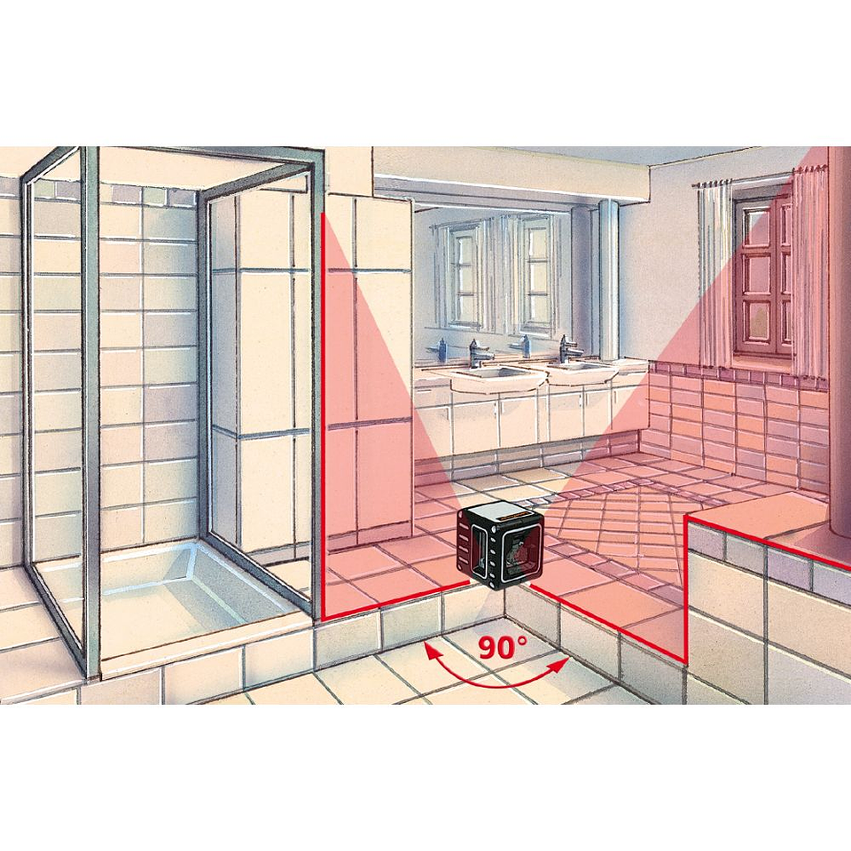 Nivel Laser de Linhas cruzadas CompactCube-Laser 3 LASERLINER 3