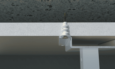 100 Un. Buchas Nylon para Placas de Gesso (Pladur) 15x33 TAPLANY INDEX