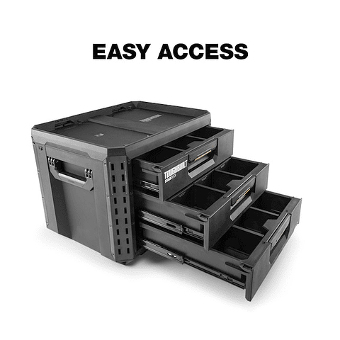 Mala de 3 gavetas com divisórias TB-B1-D-70-3 STACKTECH TOUGHBUILT