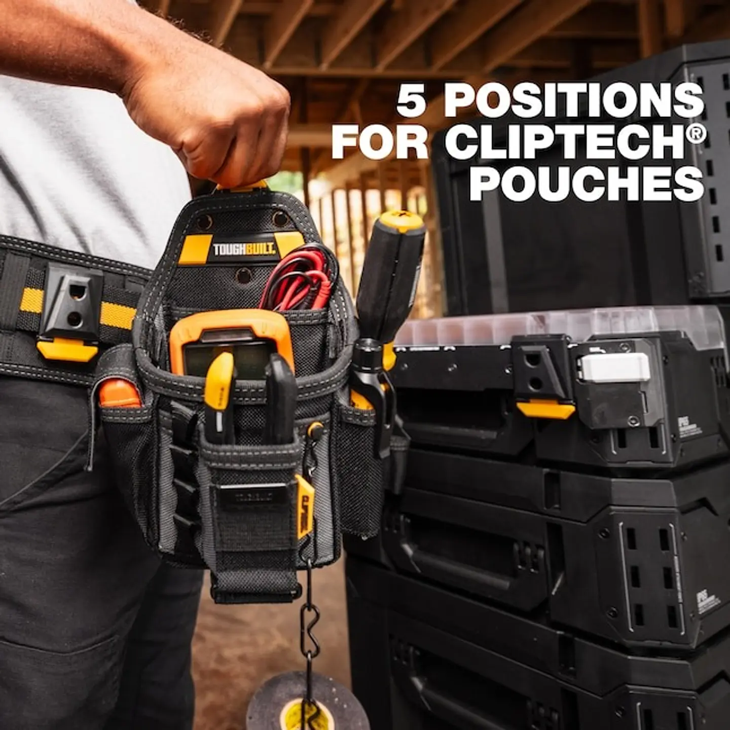 Barra para encaixes Cliptech TB-B1-A-30 STACKTECH TOUGHBUILT 3