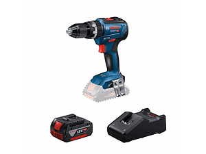 Aparafusadora/Berbequim com percussão sem fio GSB 18V-55 + 1 Bateria 18V 4.0Ah + Carregador SoloPOWER PACK BOSCH