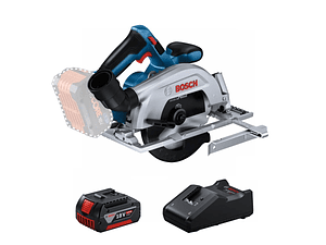 Serra circular sem fio GKS 18V-57-2 + 1 Bateria 18V 4.0Ah + Carregador SoloPOWER PACK BOSCH