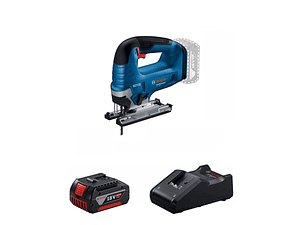 Serra vertical tico-tico sem fio GST 18V-125 B + 1 Bateria 18V 4.0Ah + Carregador SoloPOWER PACK BOSCH
