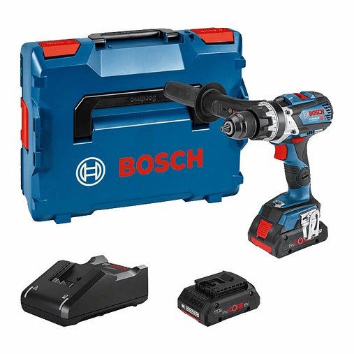 Aparafusadora berbequim sem fio GSB 18V-110 C + 2 ProCORE18V 4.0Ah + Mala L-BOXX BOSCH 1