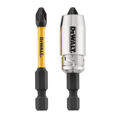 Jogo Bits 2xPH2x50mm com Adaptador Magnético Bloqueio DT70536T DEWALT 