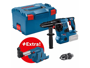 Martelo perfurador sem fio SDS PLUS GBH 18V-28 CF + GDE 18V-16 BOSCH