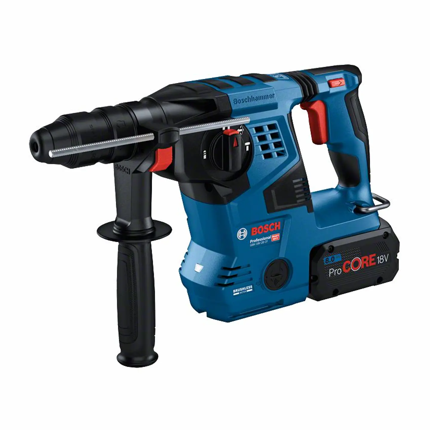 Martelo perfurador sem fio SDS PLUS GBH 18V-28 CF + 2 Baterias ProCORE18V 8.0Ah BOSCH 2