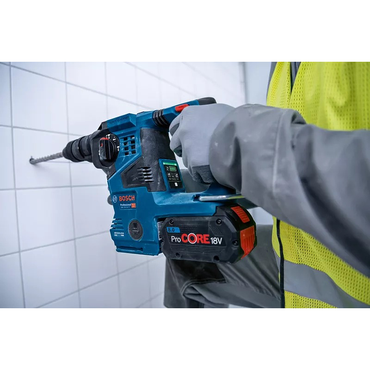 Martelo perfurador sem fio SDS PLUS GBH 18V-28 CF + 2 Baterias ProCORE18V 8.0Ah BOSCH 5