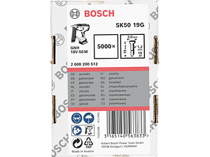 Prego Brad sem cabeça 1,2mm 18 G SK50 BOSCH