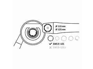 Resguardo para rebarbadora com extração de pó para lixar BOSCH