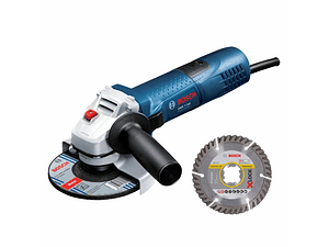 Rebarbadora pequena GWS 7-115 + Disco de Diamante Standard Universal BOSCH