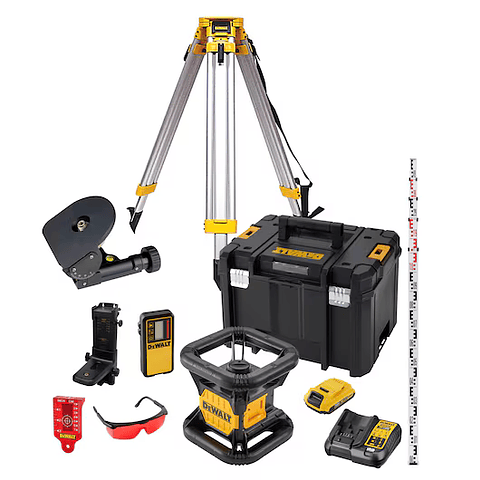 Nivel Laser Vermelho Rotativo Set Completo XR18V-2.0Ah DCK374D1R DEWALT