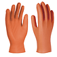 50 Un. Luvas de Nitrilo laranja Texturizadas sem pó Descartáveis 2550-T/L-(9) UNIGRIP 3L INTERNACIONAL - Thumbnail 2