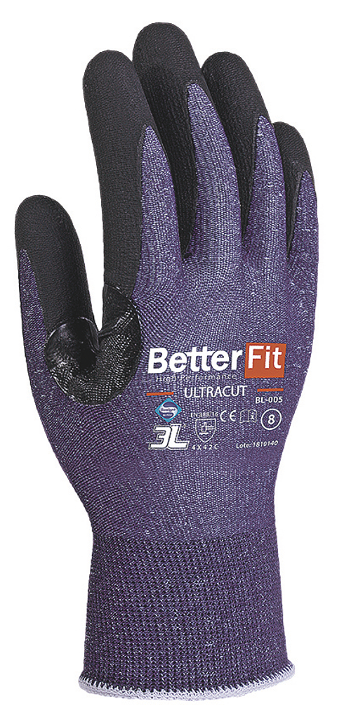 Luvas de Alta Resistência ao Corte Nível 4 Betterfit Ultracut BL-005 T/9 3L INTERNACIONAL