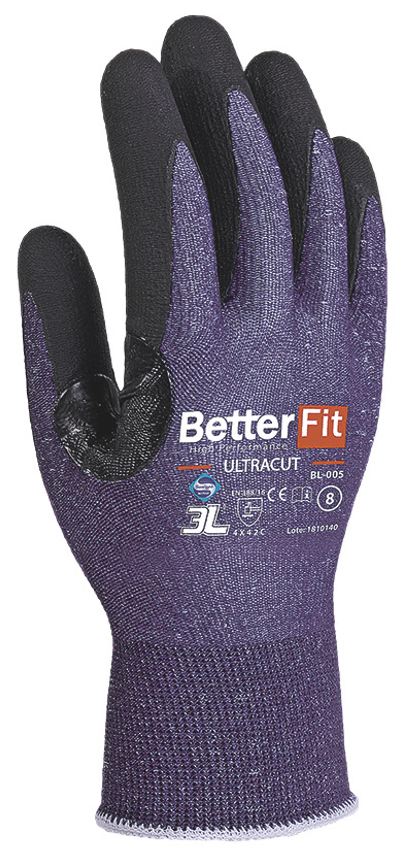 Luvas de Alta Resistência ao Corte Nível 4 Betterfit Ultracut BL-005 T/9 3L INTERNACIONAL 2
