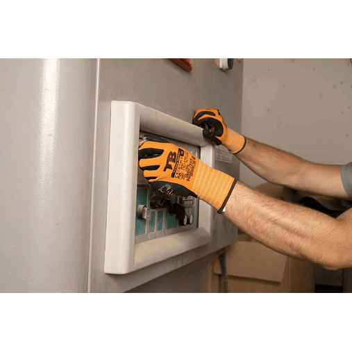 Luva Nylon Laranja sem Costuras Mecânica e Térmica 715NA-T/9 DOTAC TOMÁS BODERO 2