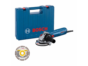 Rebarbadora pequena 125mm 1.200W + Disco Diamante + Mala GWS 12-125 BOSCH