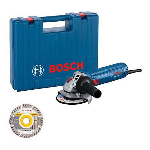 Rebarbadora pequena 125mm 1.200W + Disco Diamante + Mala GWS 12-125 BOSCH