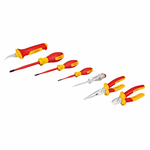 Conjunto de 7 ferramentas manuais combinadas VDE BOSCH