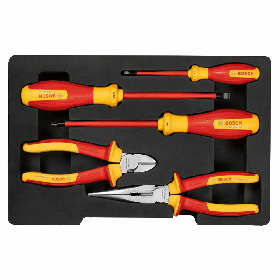 Conjunto de 5 ferramentas manuais combinadas VDE BOSCH 1