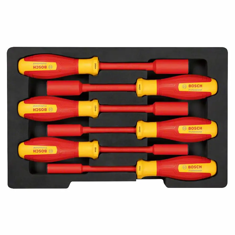 Conjunto de 6 chaves de caixa com punho VDE BOSCH 1