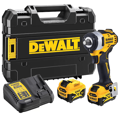 Aparafusadora de impacto de 1/2" sem escovas XR12V + 2 baterias 5,0Ah DCF901P2-QW DEWALT