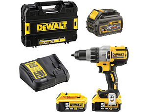 Berbequim com Percussão sem Fio XR18V XRP + 2 Bat XR18V 5,0 Ah + 1 FlexVolt XR54/18V 6,0 Ah DCD996TP2 DEWALT