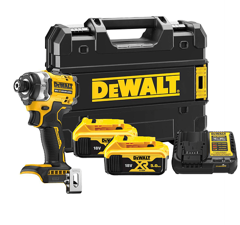 Aparafusadora de Impacto sem Escovas XR 18V 1/4" + 2 Baterias 5,0 Ah DCF860P2T DEWALT