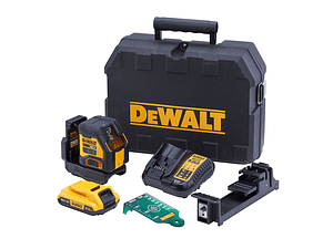 Nível Laser Autonivelante Verde com 2 linhas em Cruz XR 18V + Bateria 2.0 Ah DCLE34021D1 DEWALT
