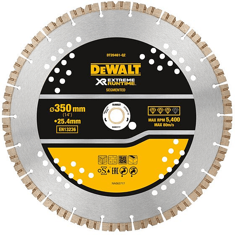 Disco Diamante Universal Ø350mm x 25,4mm XR Extreme Runtime DT20461 DEWALT