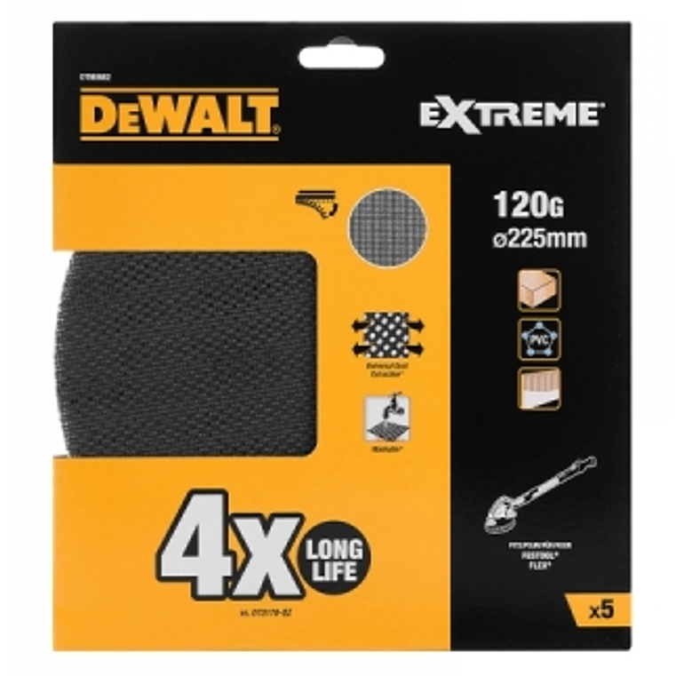 Disco de lixa de malha Ø225mm para Lixadoras de Pladur DEWALT (5 uni) 3