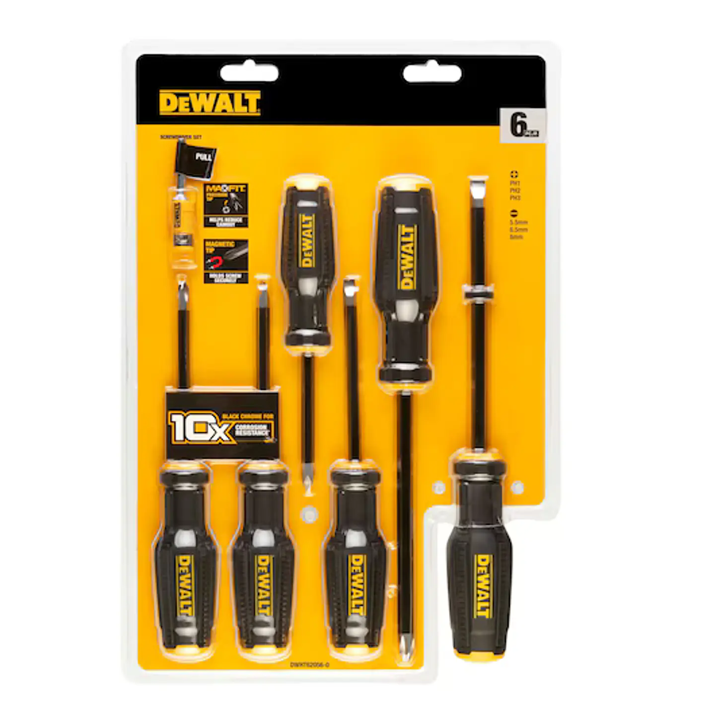 Jogo de 6 Chaves de Fenda + PH Full Fit DWHT62056-0 DEWALT 3