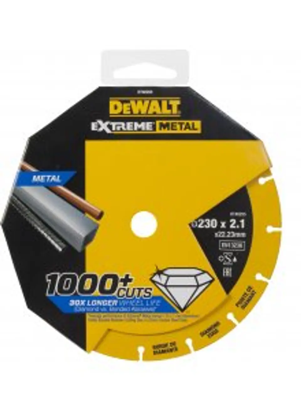 Disco de corte com borda de diamante Extreme Metal 180mm DEWALT  2