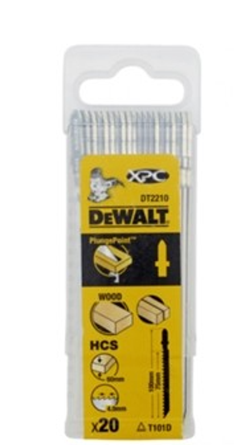 Lâmina de Serra Vertical (Tico-Tico) 100mm EXTREME DT2210 DEWALT (20 Uni) 