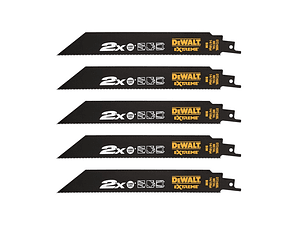 Lâminas de Serra Sabre 203mm Bi-Metal Extreme DT2408L DEWALT (5 Un)