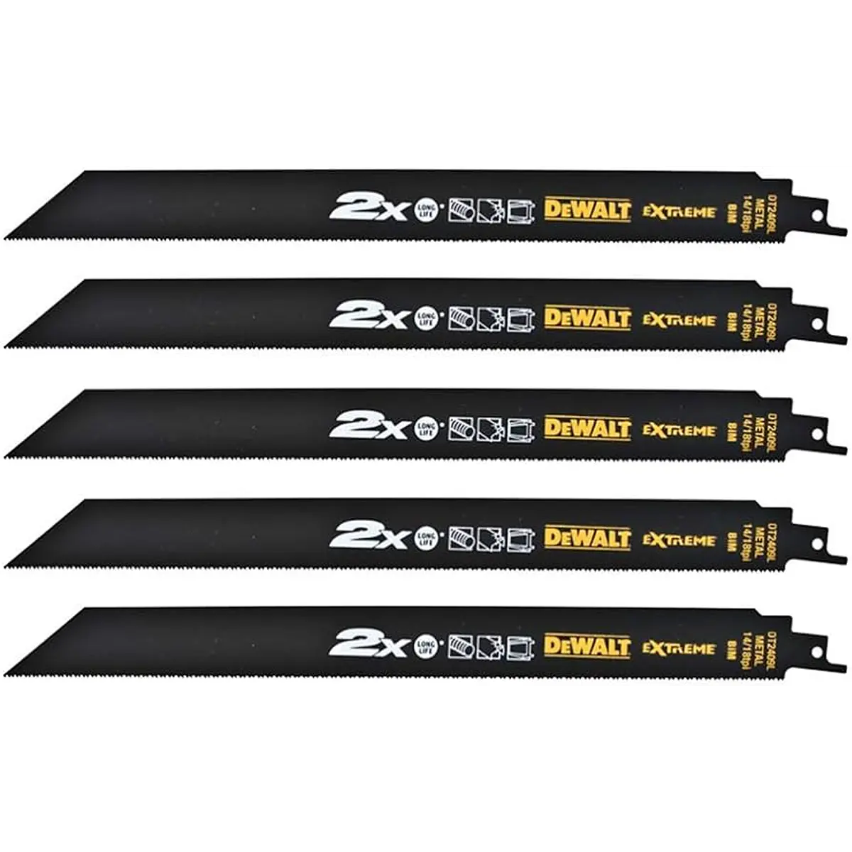 Accessoire pour scie sabre Dewalt DT2408L-QZ - Hoja de sierra sable bi
