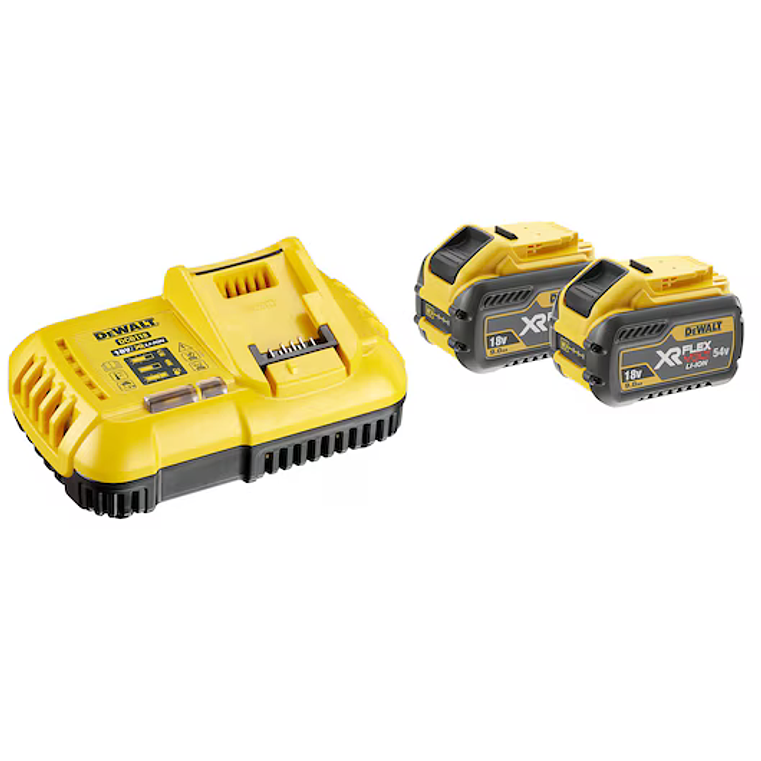 Kit de 2 Baterias FlexVolt XR54/18V 9,0 Ah + Carregador DCB118X2 DEWALT 1