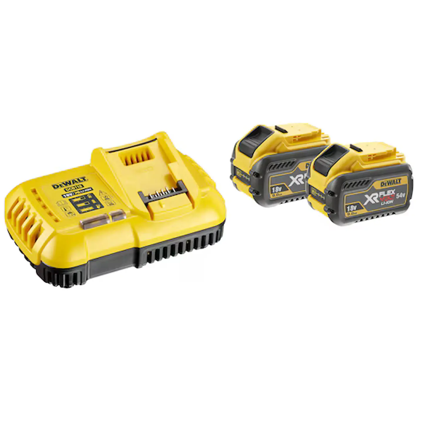 Kit de 2 Baterias FlexVolt XR54/18V 9,0 Ah + Carregador DCB118X2 DEWALT 1