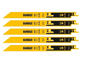 Lâminas de Serra Sabre 2em1 230mm Bi-Metal BreakAway DT2416 DEWALT (5 Un)