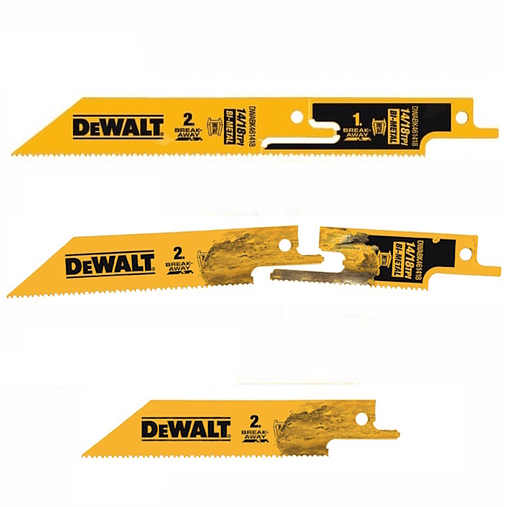 Lâminas de Serra Sabre 2em1 230mm Bi-Metal BreakAway DT2416 DEWALT (5 Un) 2